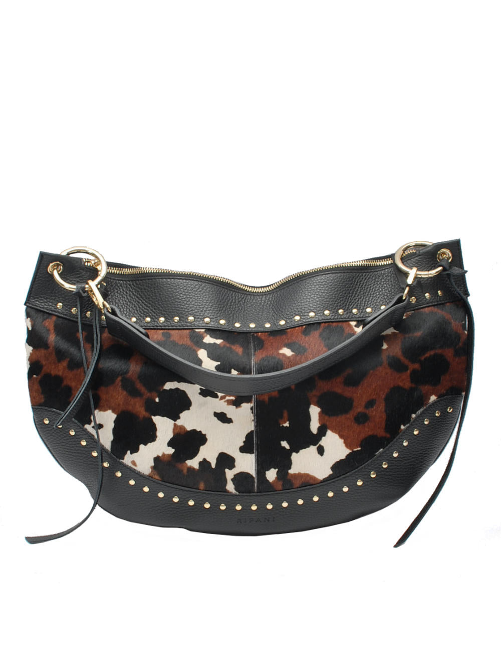 Borsa Donna Ripani Sigrid Zo Nero Mucca Ai25 Calzature Nucca