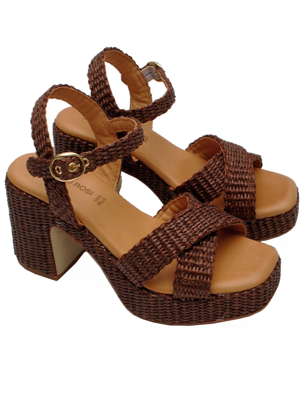 Sandalo Sandro Rosi 4758 Rafia Testa di Moro Pe26