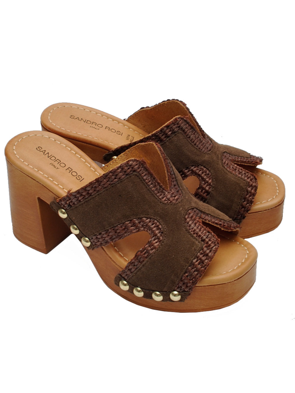 Sabot Sandro Rosi 9488 Camoscio Testa di Moro Pe26