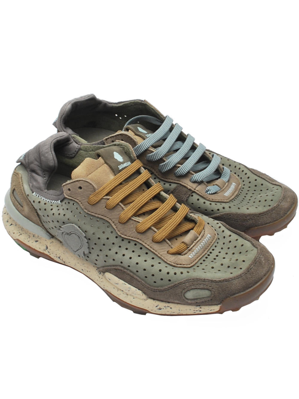 Sneakers Uomo Satorisan Chacrona Laser Prem 110073 Wild Grass Pe25 - Calzature Nucca