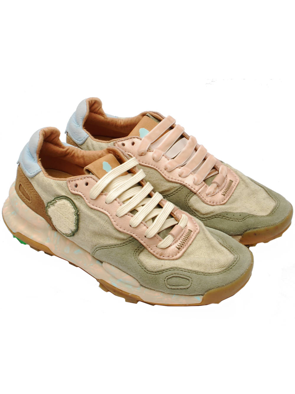Sneakers Donna Satorisan Chacrona Linen Urbanite Green Pe26