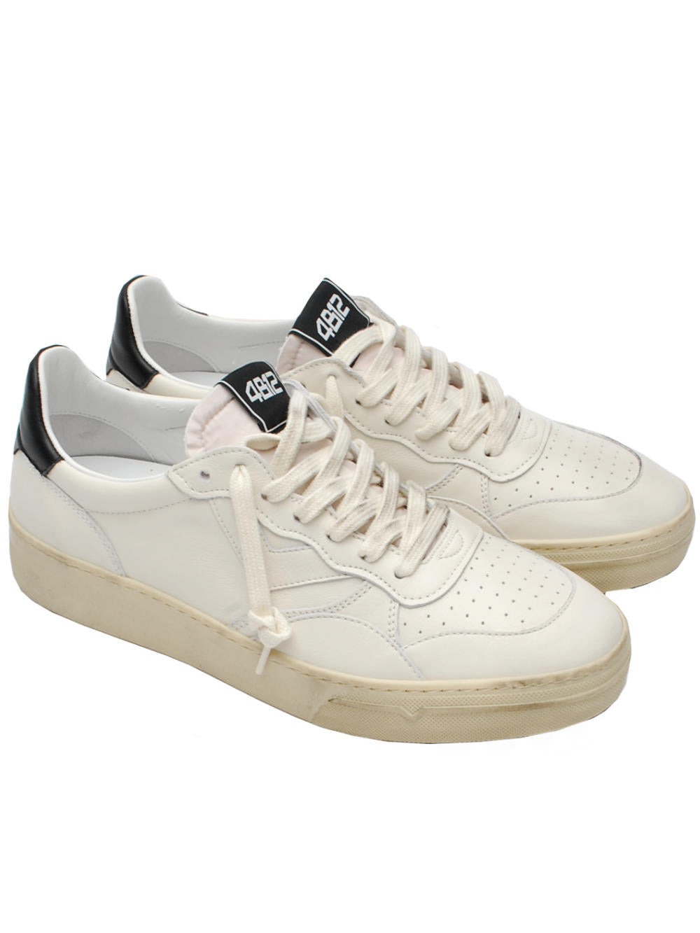 Sneakers Uomo 4B12 Hyper U3001 White Black Pe26