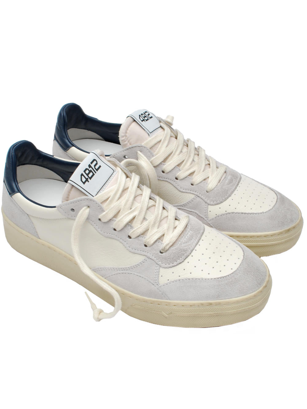 Sneakers Uomo 4B12 Hyper U3002 White Blue Pe26