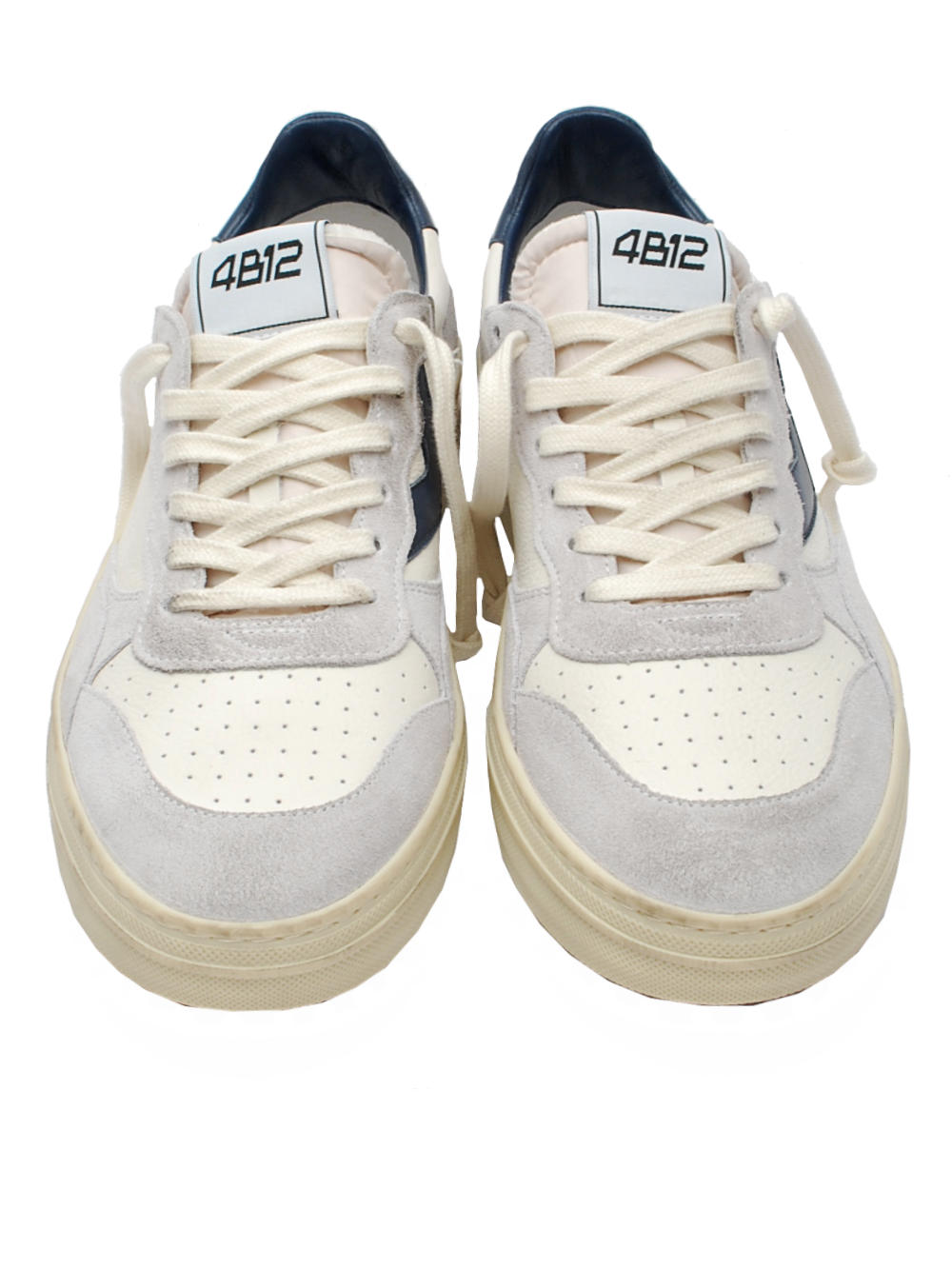 Sneakers Uomo 4B12 Hyper U3002 White Blue Pe26