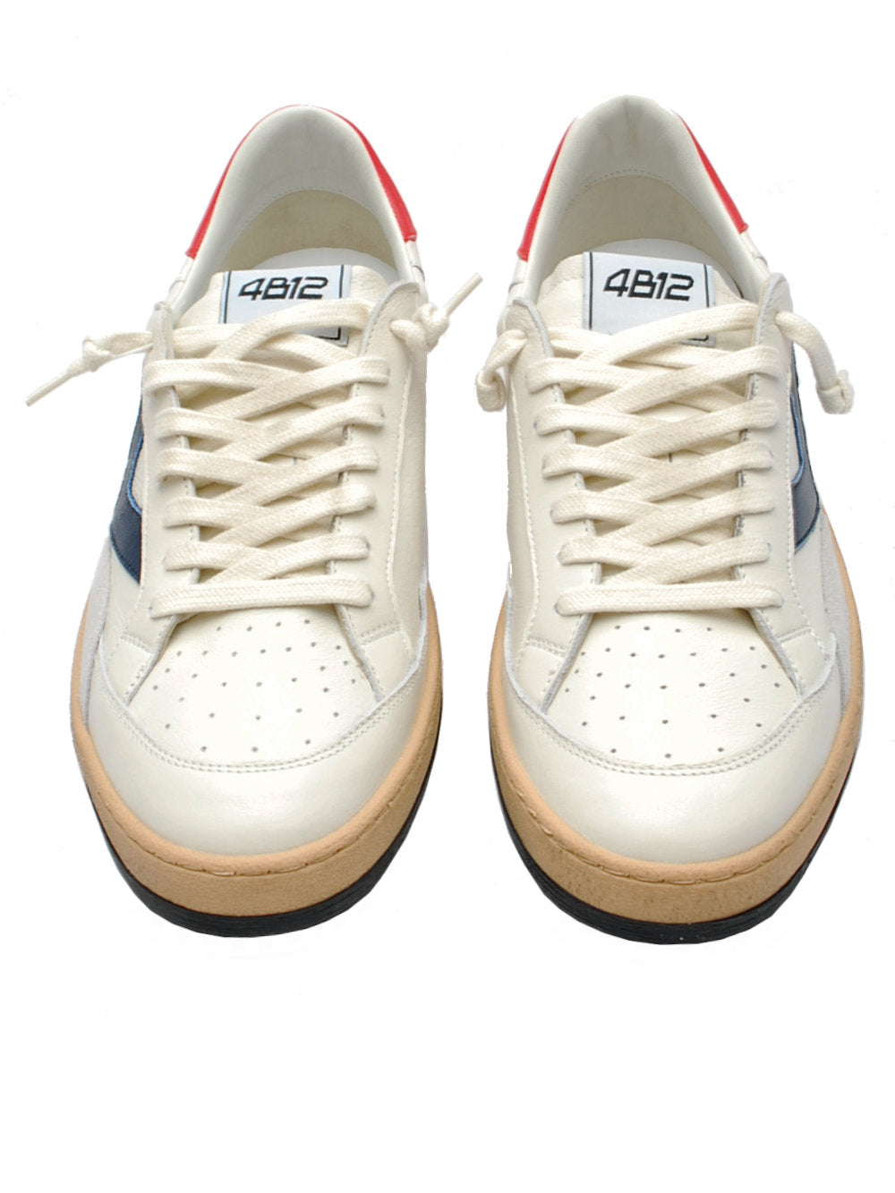 Sneakers Uomo 4B12 Playnew U1003 Blu Red Pe26