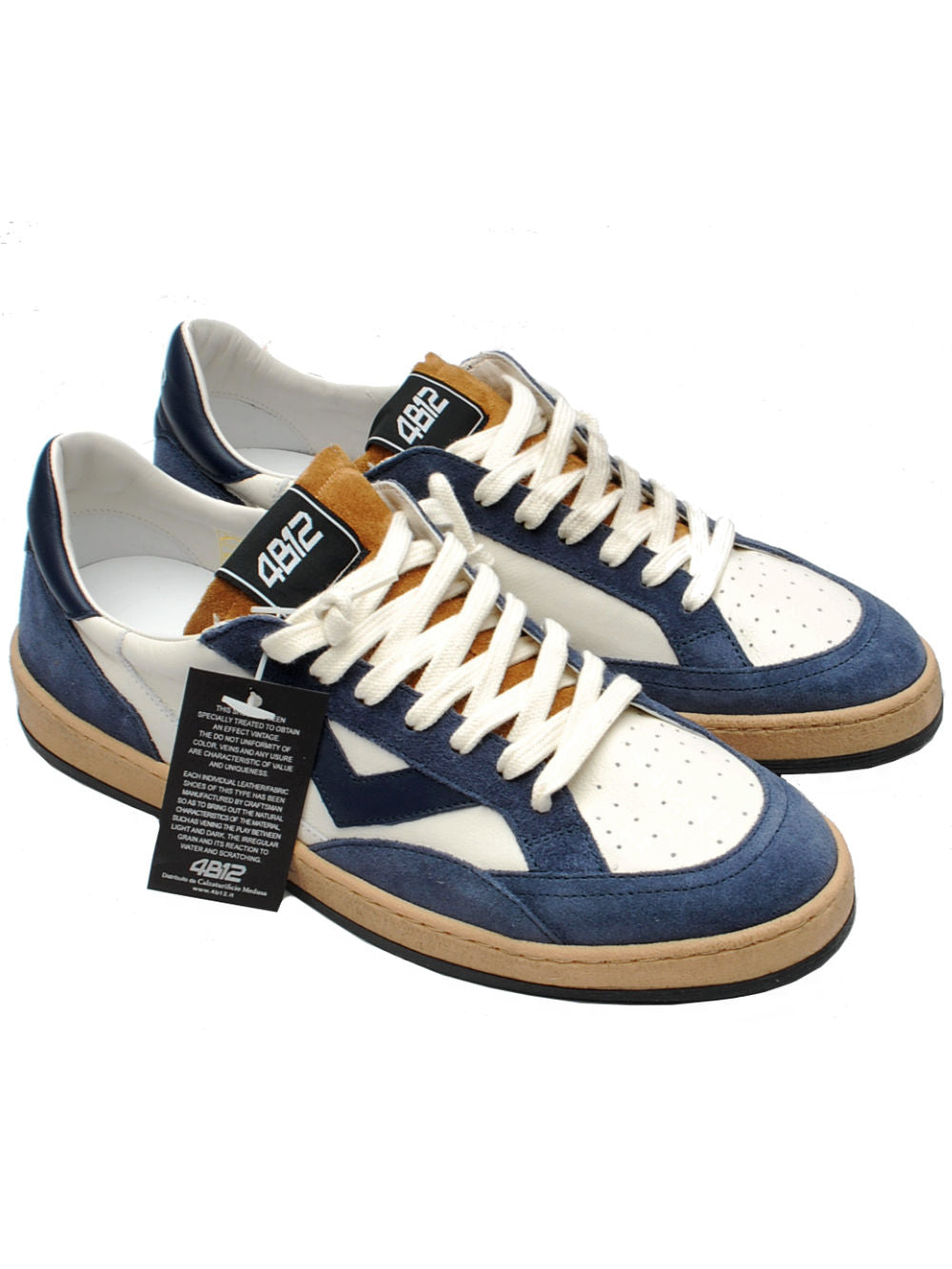 Sneakers Uomo 4B12 Playnew U1017 Blue Pe26