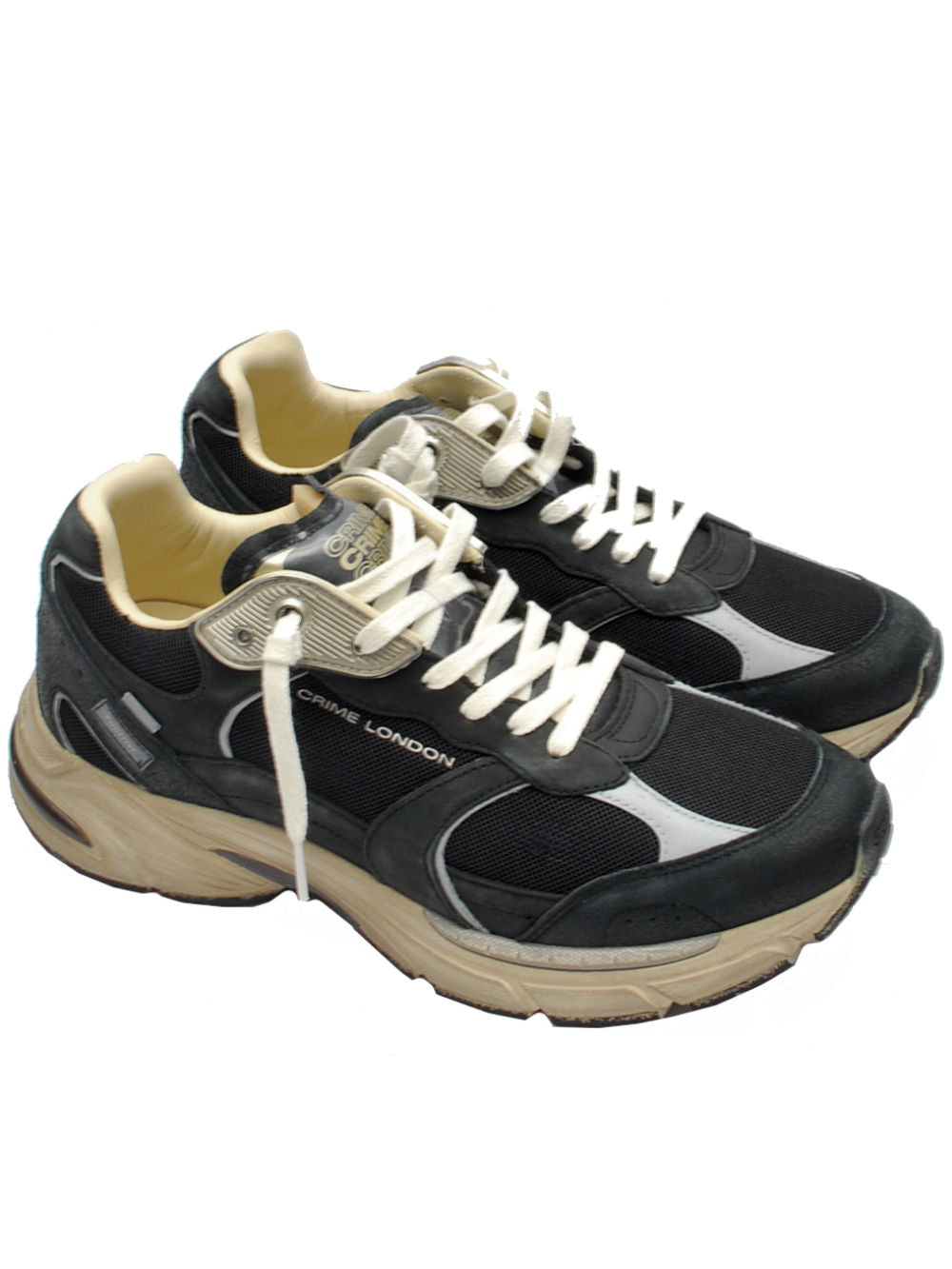 Sneakers Uomo Crime London Fugitive Nero 14302 ai25 Calzature Nucca