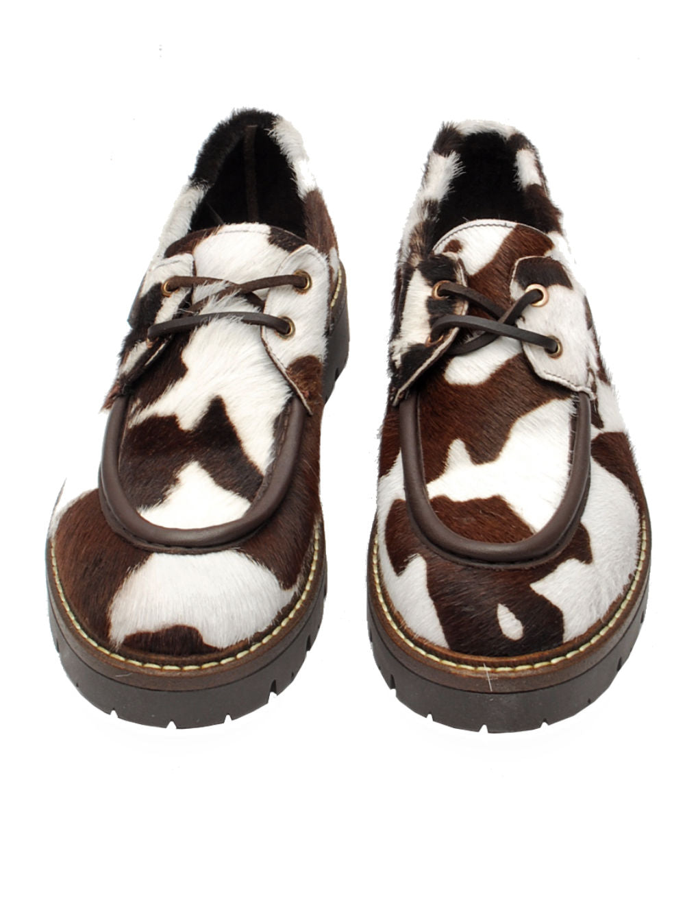 Barca Donna Stokton Rochelle 005 Cow Hair White Brown Ai26