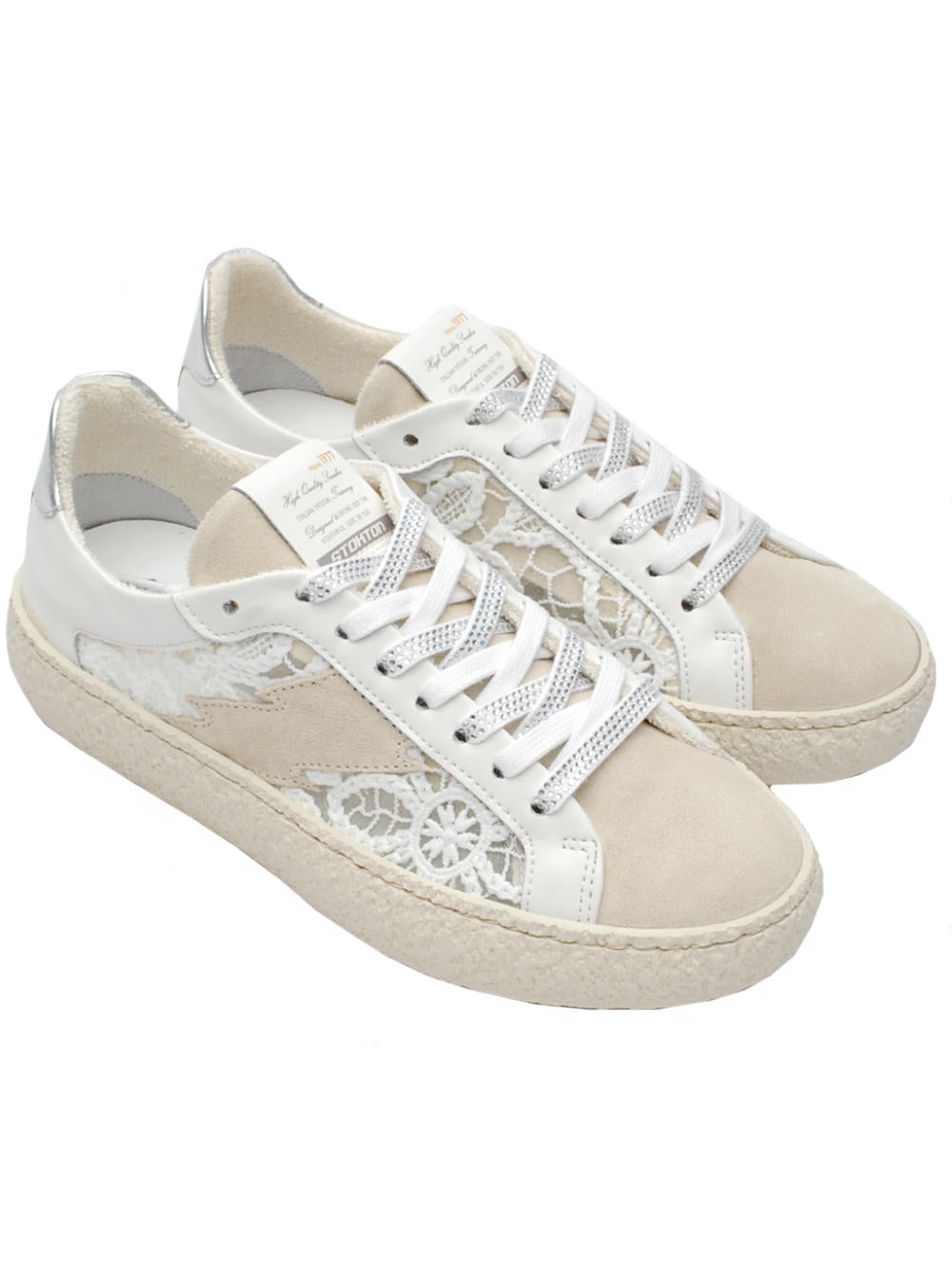 Sneaker Donna Stokton Power D Lace Bianco Pe26
