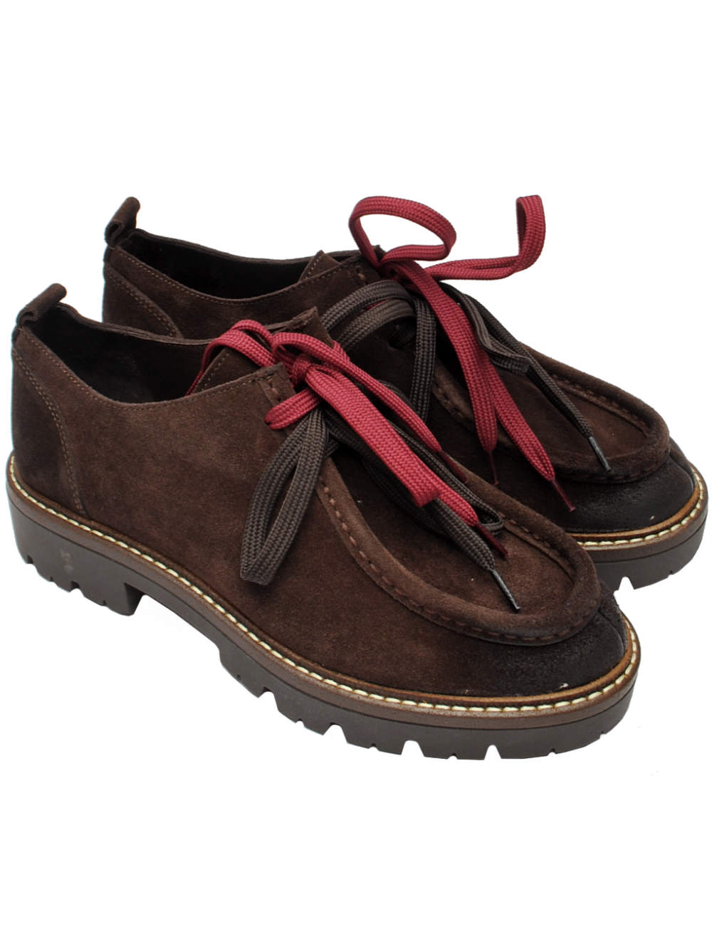 Scarpa Donna Stokton Rebel 001 Suede Dark Brown Ai26