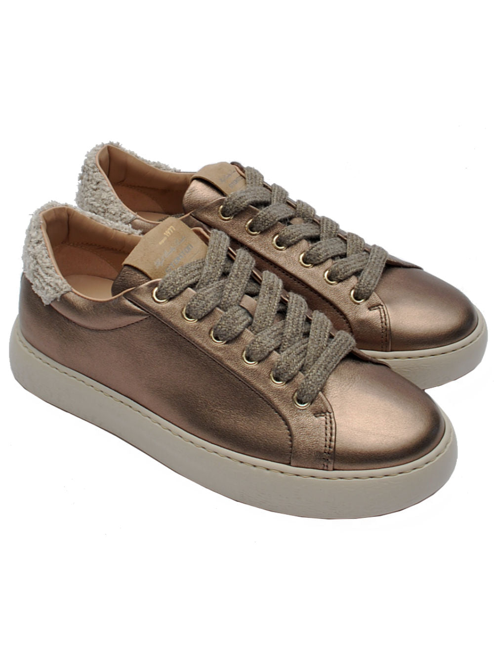 Sneakers Donna Stokton 220 D Metallizzato Bronzo Ai25- Calzature Nucca