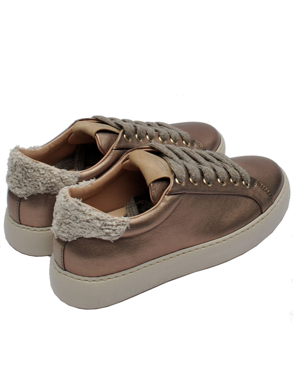 Sneakers Donna Stokton 220 D Metallizzato Bronzo Ai25- Calzature Nucca