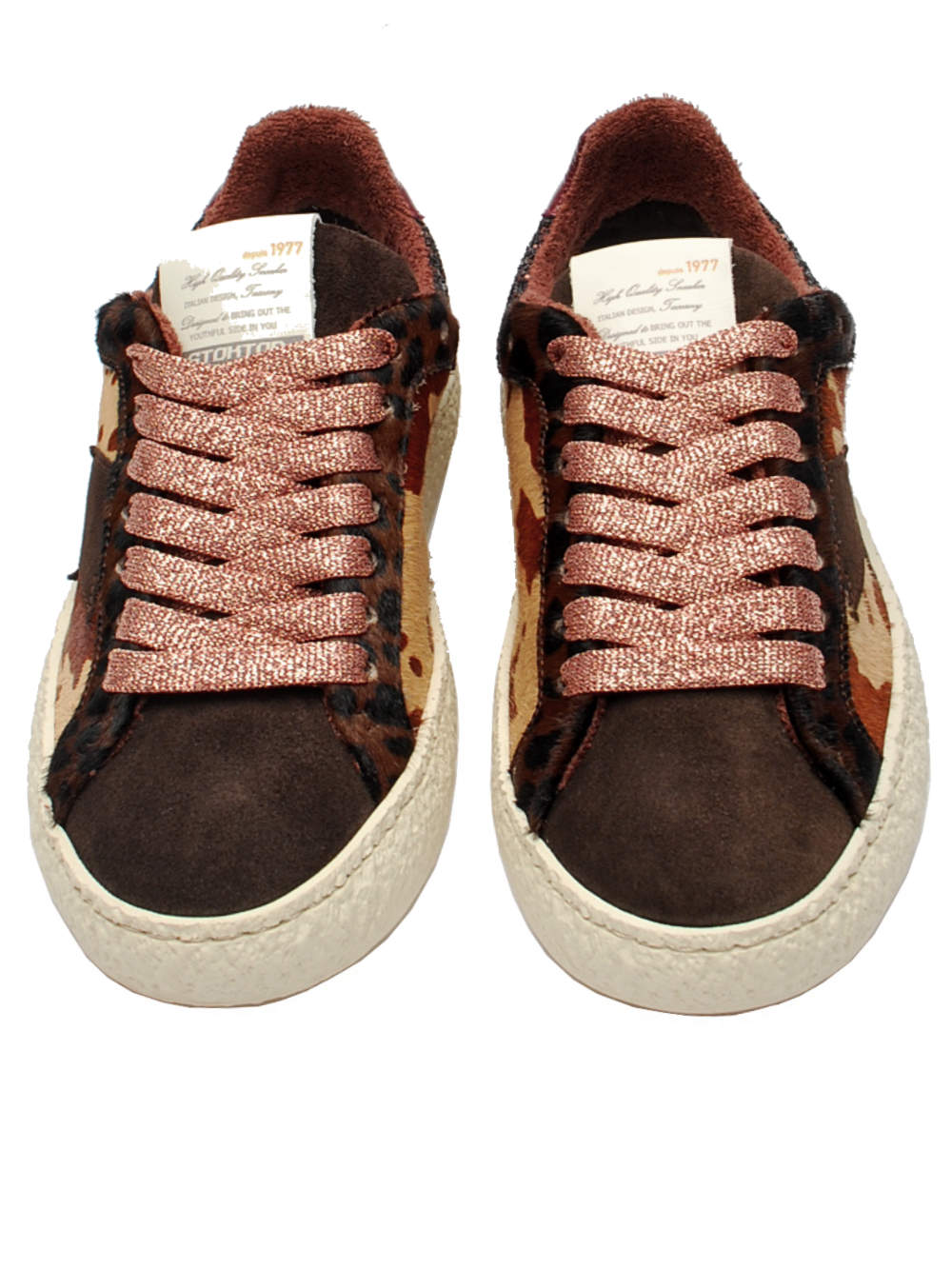 Sneaker Donna Stokton Power D021 Cow Cream Ai26