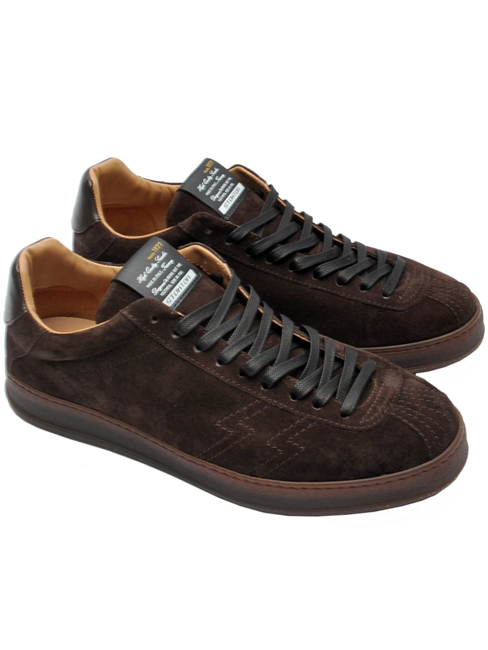 Sneakers Uomo Stokton Zapper U Camoscio Teak Ai25 - Calzature Nucca