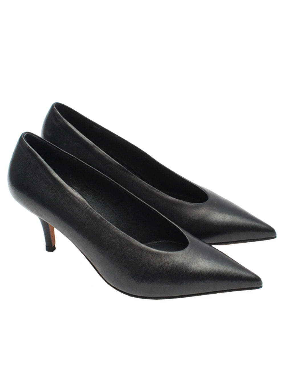 Décolleté The Seller SE2016 - Tacco 7cm in Nappa Nera Ai25 - Calzature Nucca