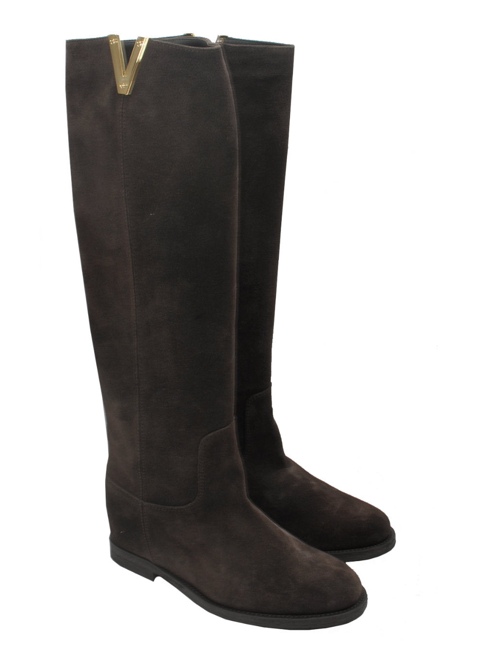 Stivale Donna Via Roma 15 - Velour Testa di Moro Art. 2568 Ai25 - Calzature Nucca