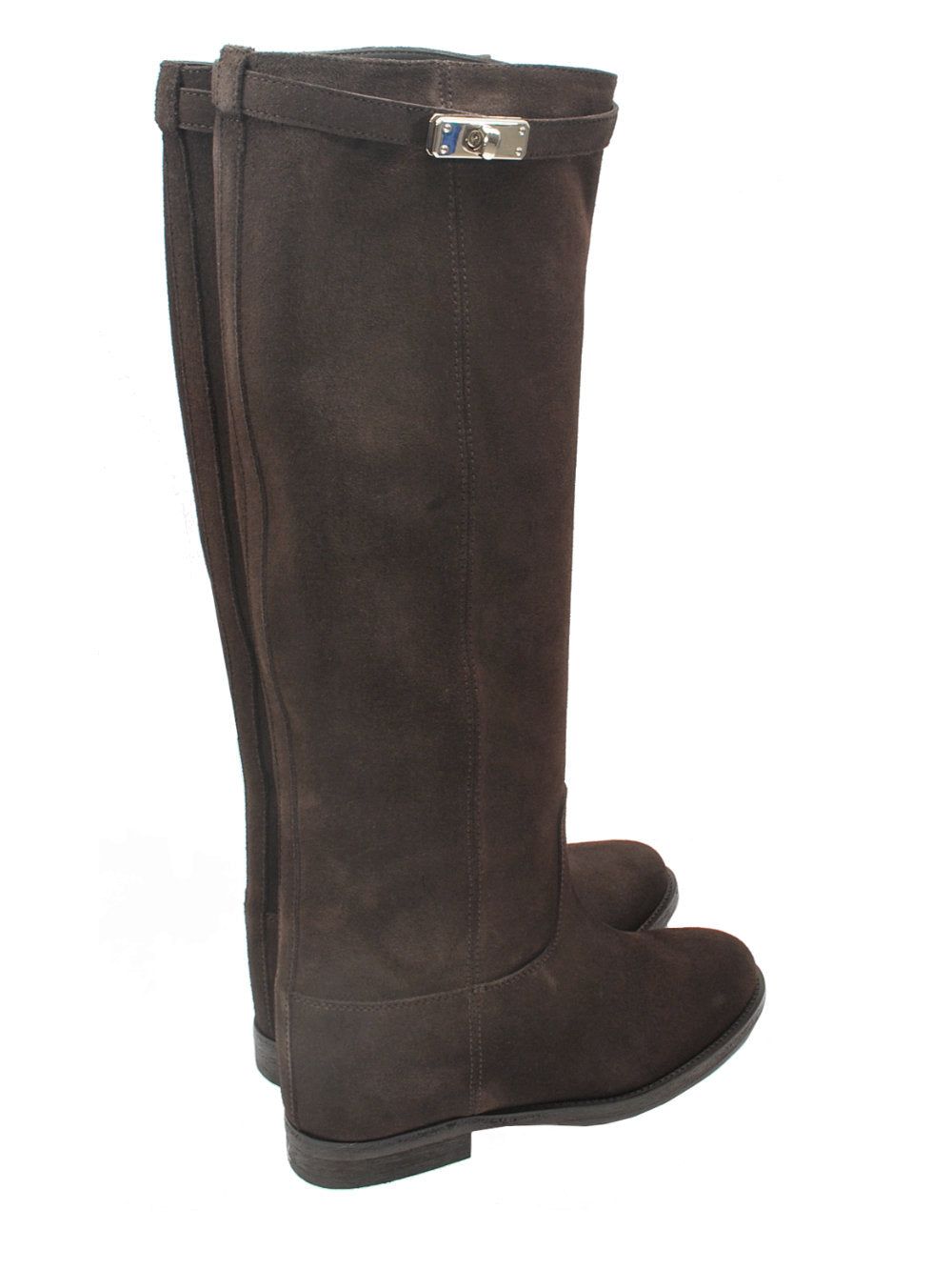 Stivale Donna Via Roma 15 - Velour Testa di Moro Art. 4671 Ai26