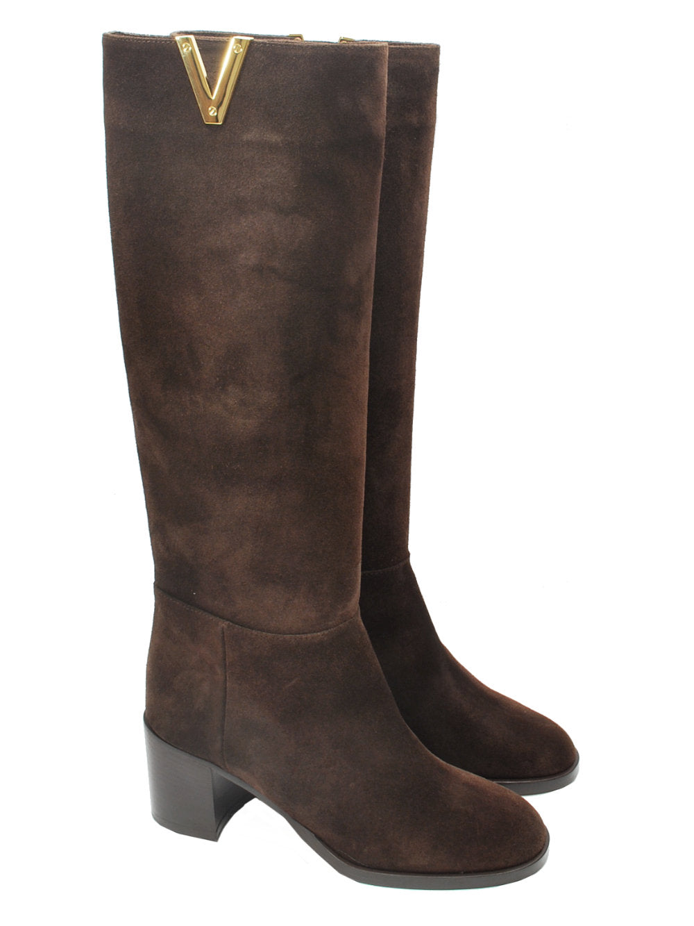 Stivale Donna Via Roma 15 - Velour Testa di Moro Art. 4720 Ai26