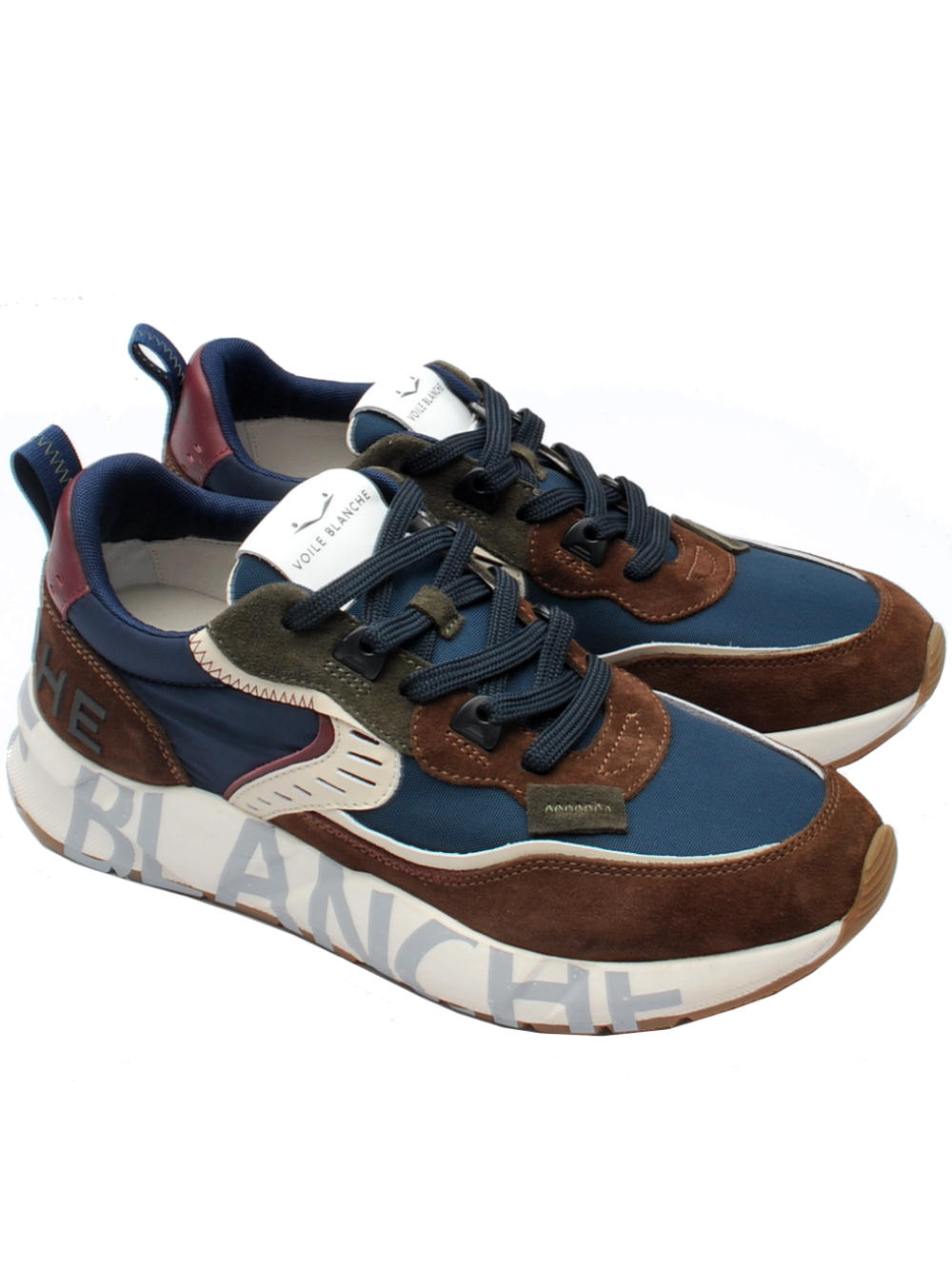 Voile Blanche sneaker Club01 7465 brown navy ai24