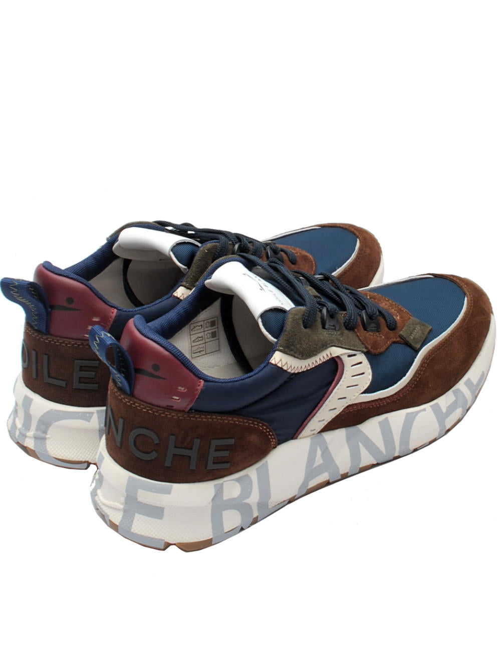 Voile Blanche sneaker Club01 7465 brown navy ai24