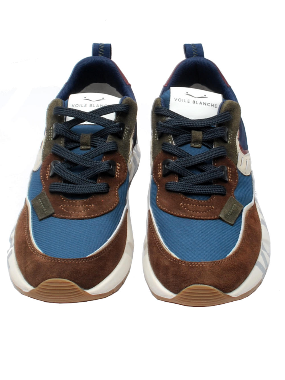 Voile Blanche sneaker Club01 7465 brown navy ai24