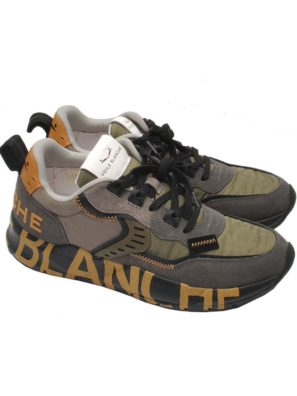 Voile blanche sneaker club01 7465 antracite army mustard ai23