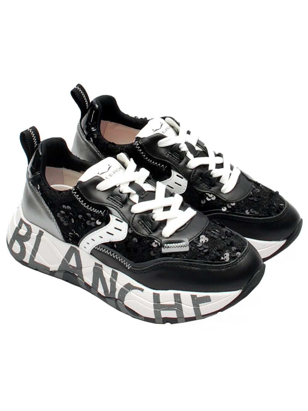 Sneaker Donna Voile Blanche Club 105 - Black Pweter (Cod. 1A65) Ai25 - Calzature Nucca