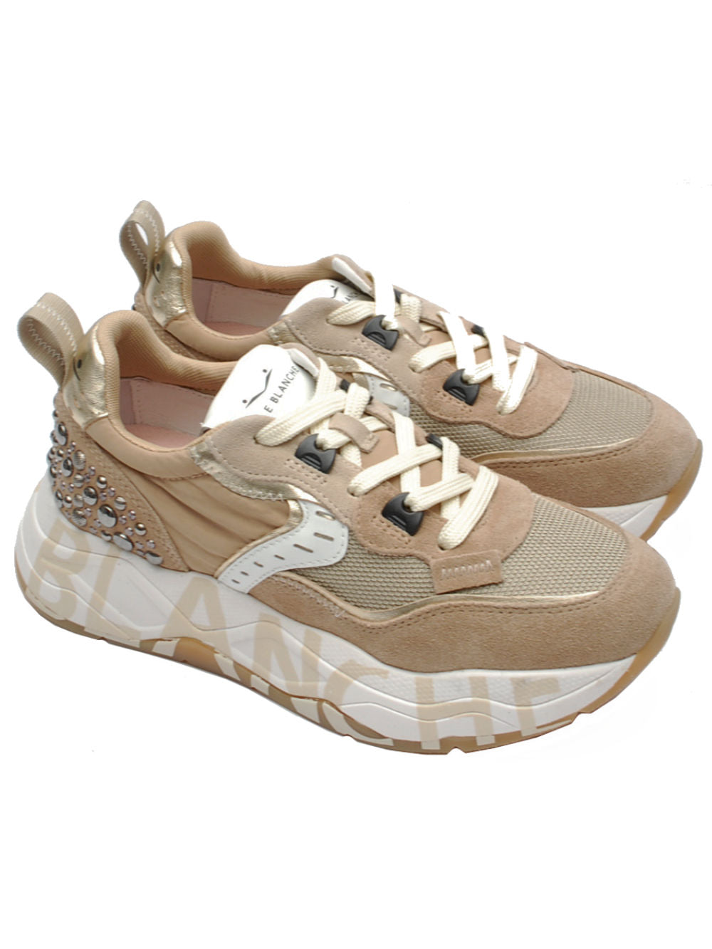 Sneaker Donna Voile Blanche Club 105 - Light Brown Beige (Cod. 4D29) Ai25 - Calzature Nucca