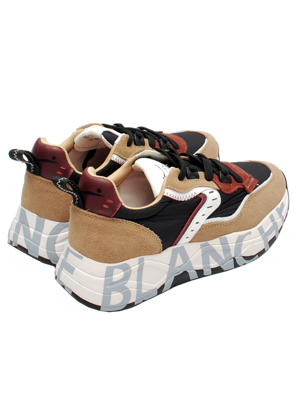 Sneaker Donna Voile Blanche Club 105 - Light Brown Black (Cod. 4D30) Ai25 - Calzature Nucca