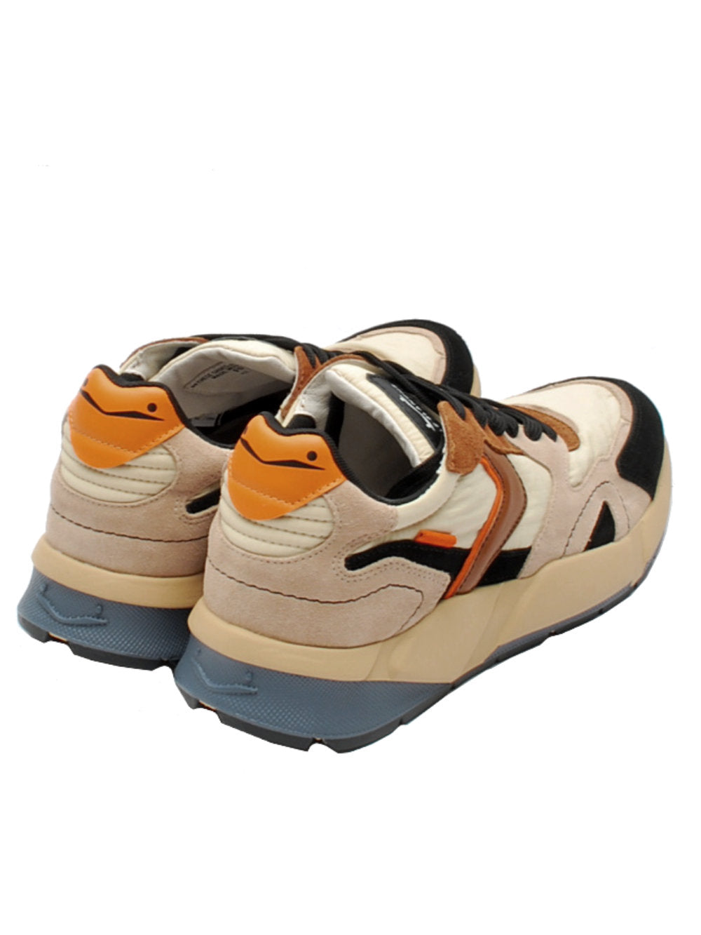 Voile Blanche sneaker Club19 8288 black-light beige-orange ai24