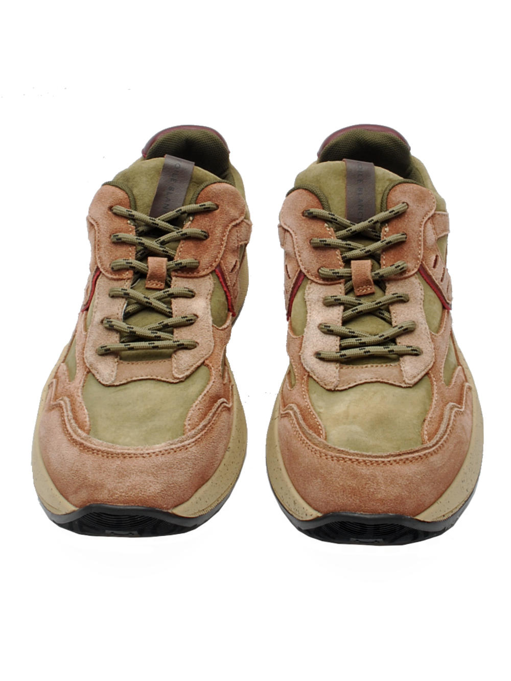 Sneakers Voile Blanche Club 22 Washed Leater  - Brown Army Green (Cod. 3D15) ai25 - Calzature Nucca