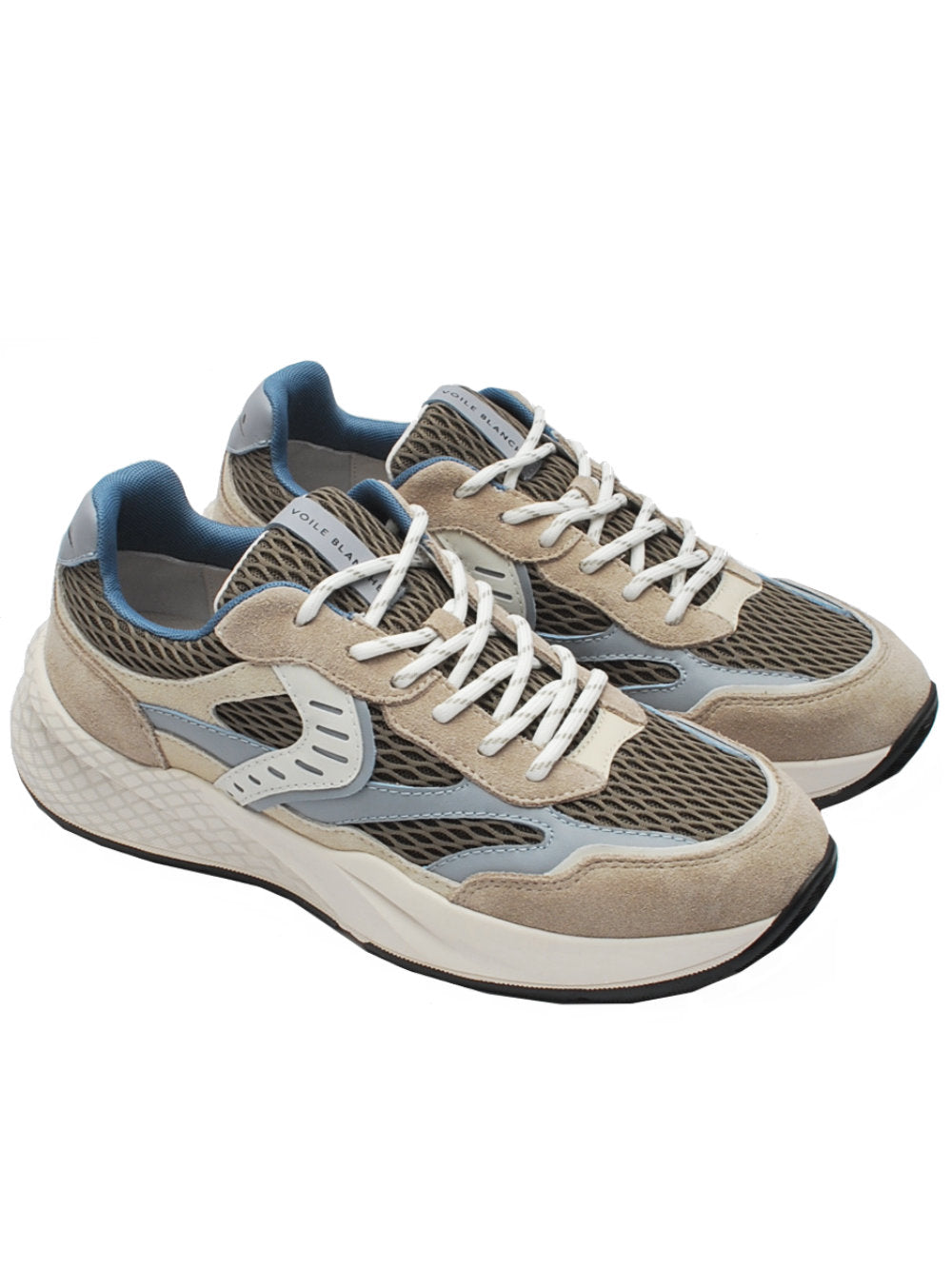 Sneakers Voile Blanche Club22 Suede Mesh - Sand Taupe (Cod. 2D48) pe25 - Calzature Nucca