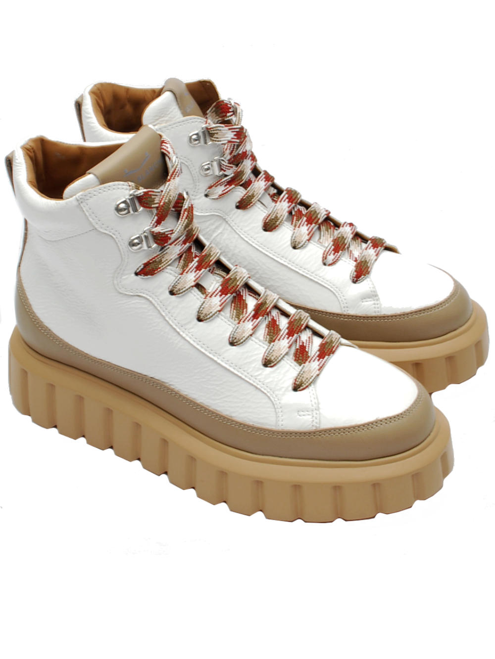 Polacchino Voile Blanche Grenelle Brig - Beige White (Mod. 1E05) Ai25 - Calzature Nucca