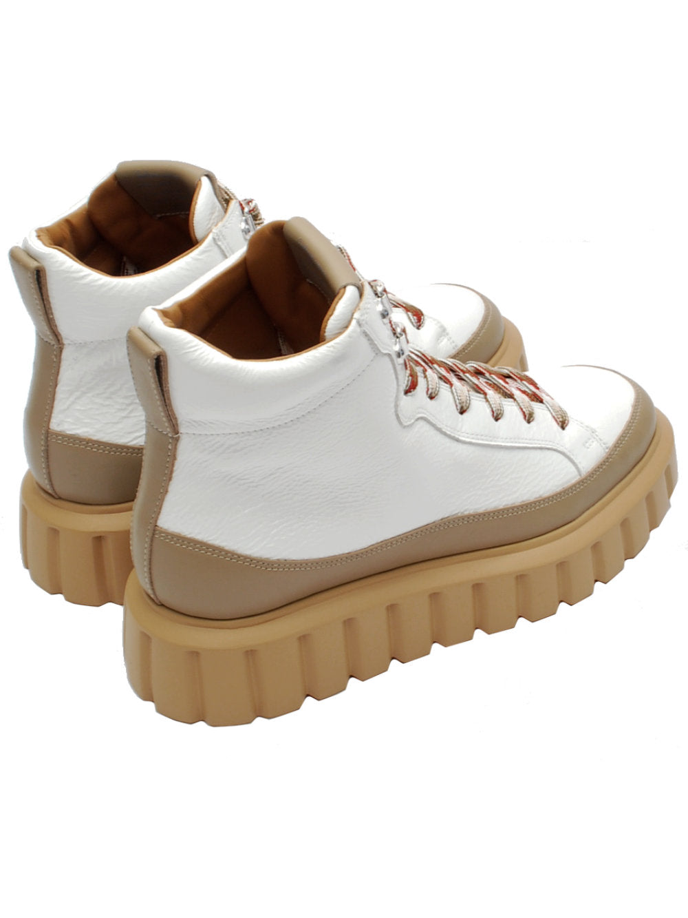 Polacchino Voile Blanche Grenelle Brig - Beige White (Mod. 1E05) Ai25 - Calzature Nucca