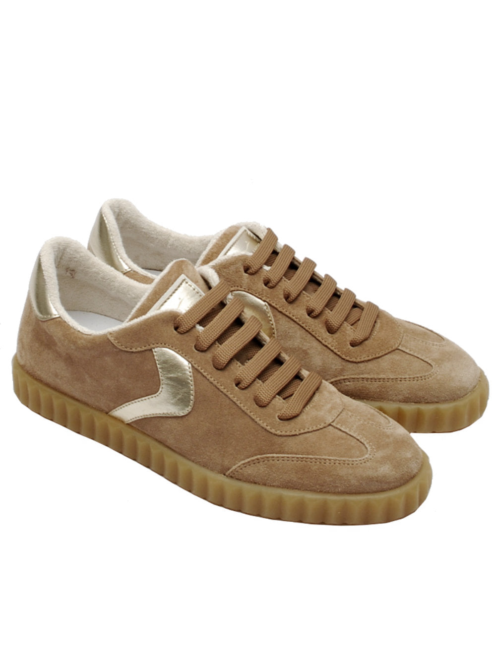 Sneaker Donna Voile Blanche Ines - Light Brown Platinum (Cod. 4D33) Ai25 - Calzature Nucca