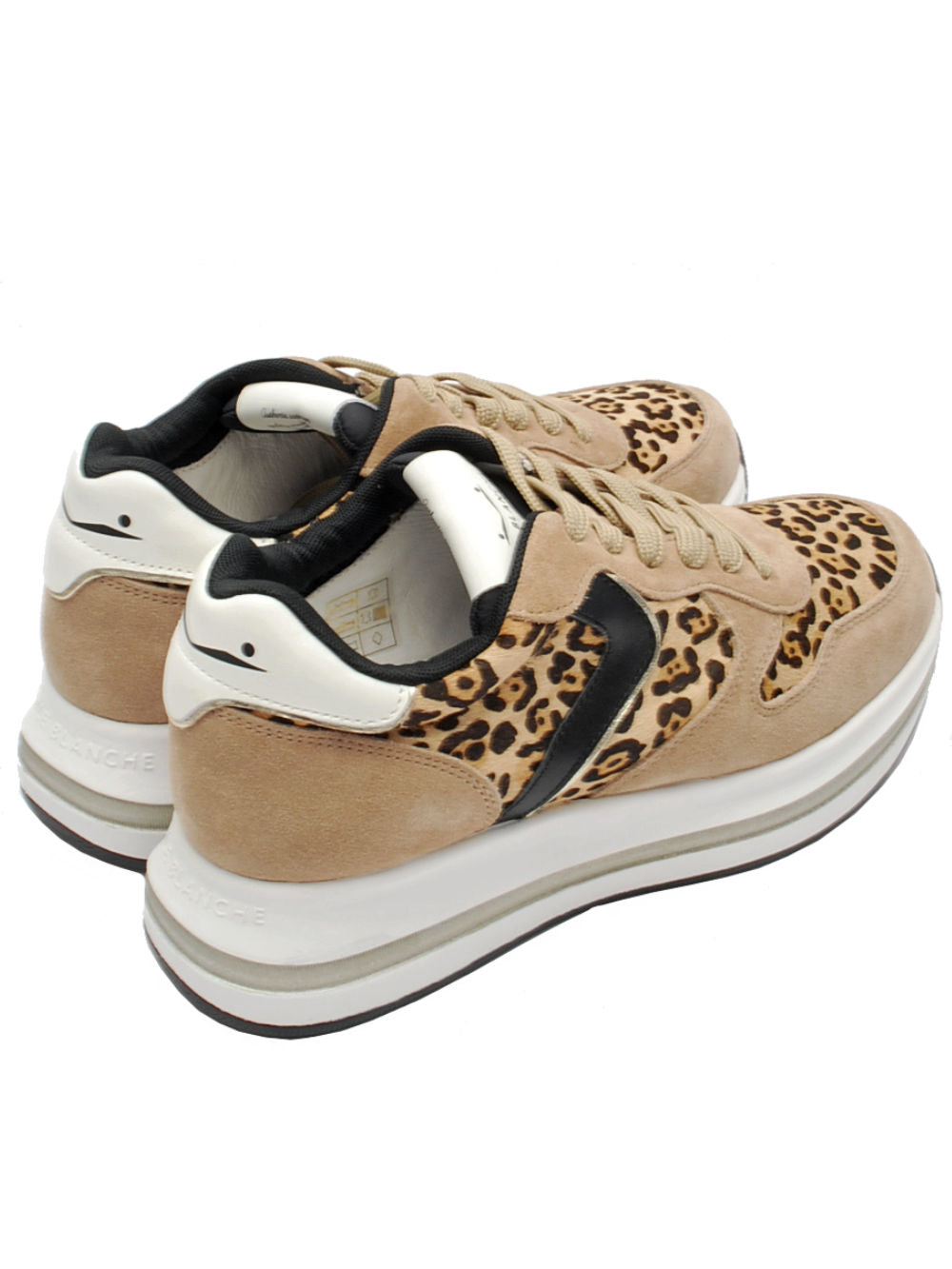 Sneaker Donna Voile Blanche Merry - Ligt Brown Sand Black (Cod. 4D29) Ai25 - Calzature Nucca