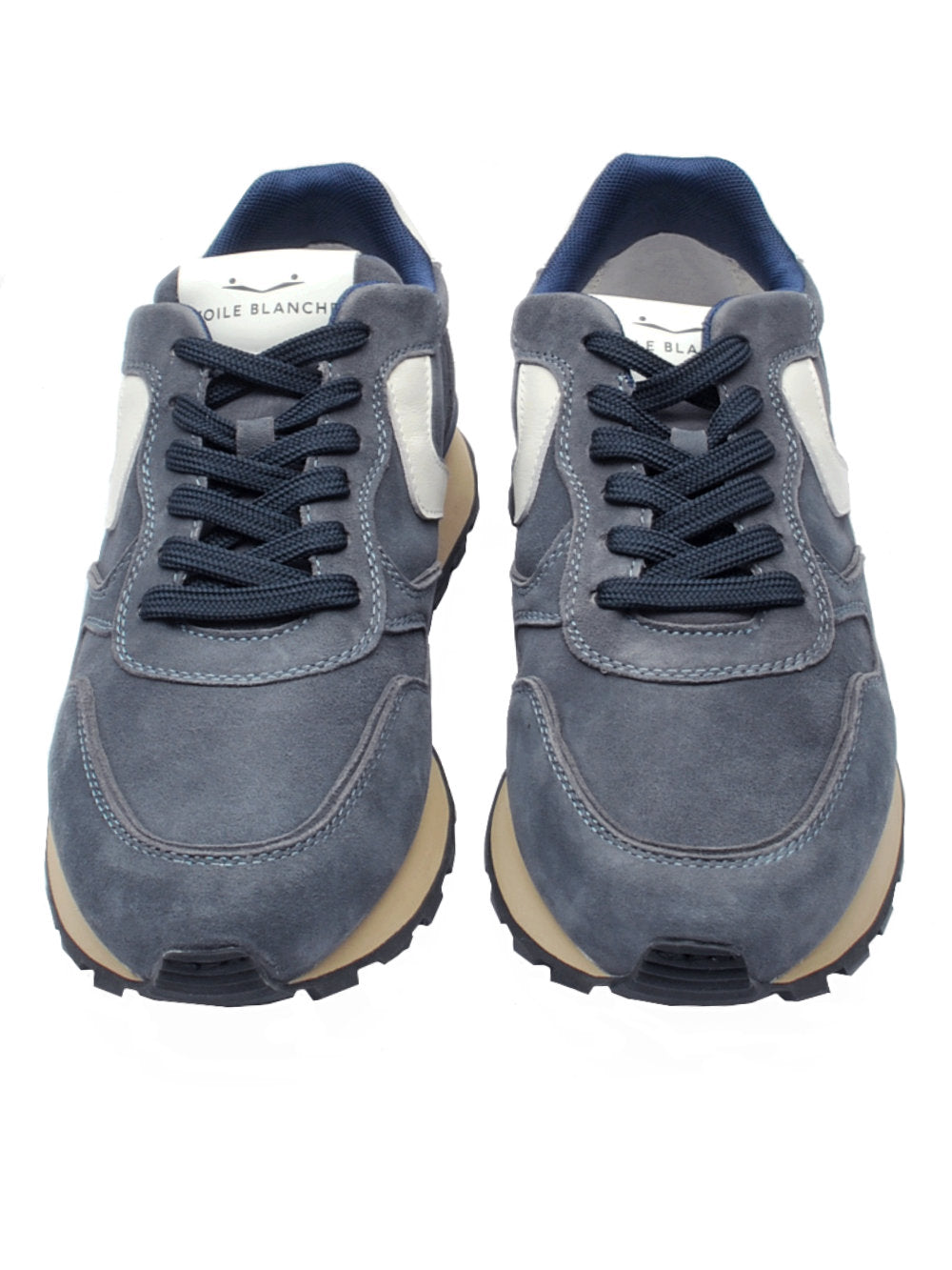 Sneakers Voile Blanche Paris Race Suede  - Blue (Cod. 0C01) ai25 - Calzature Nucca
