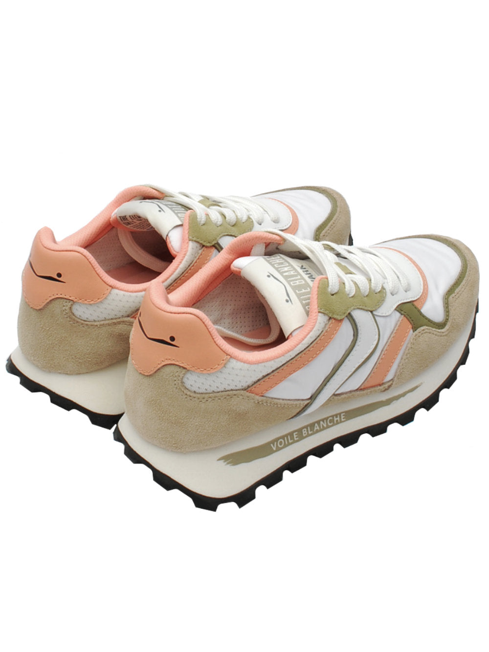 Voile Blanche sneaker qwark 8315 beige bianco rosa pe24