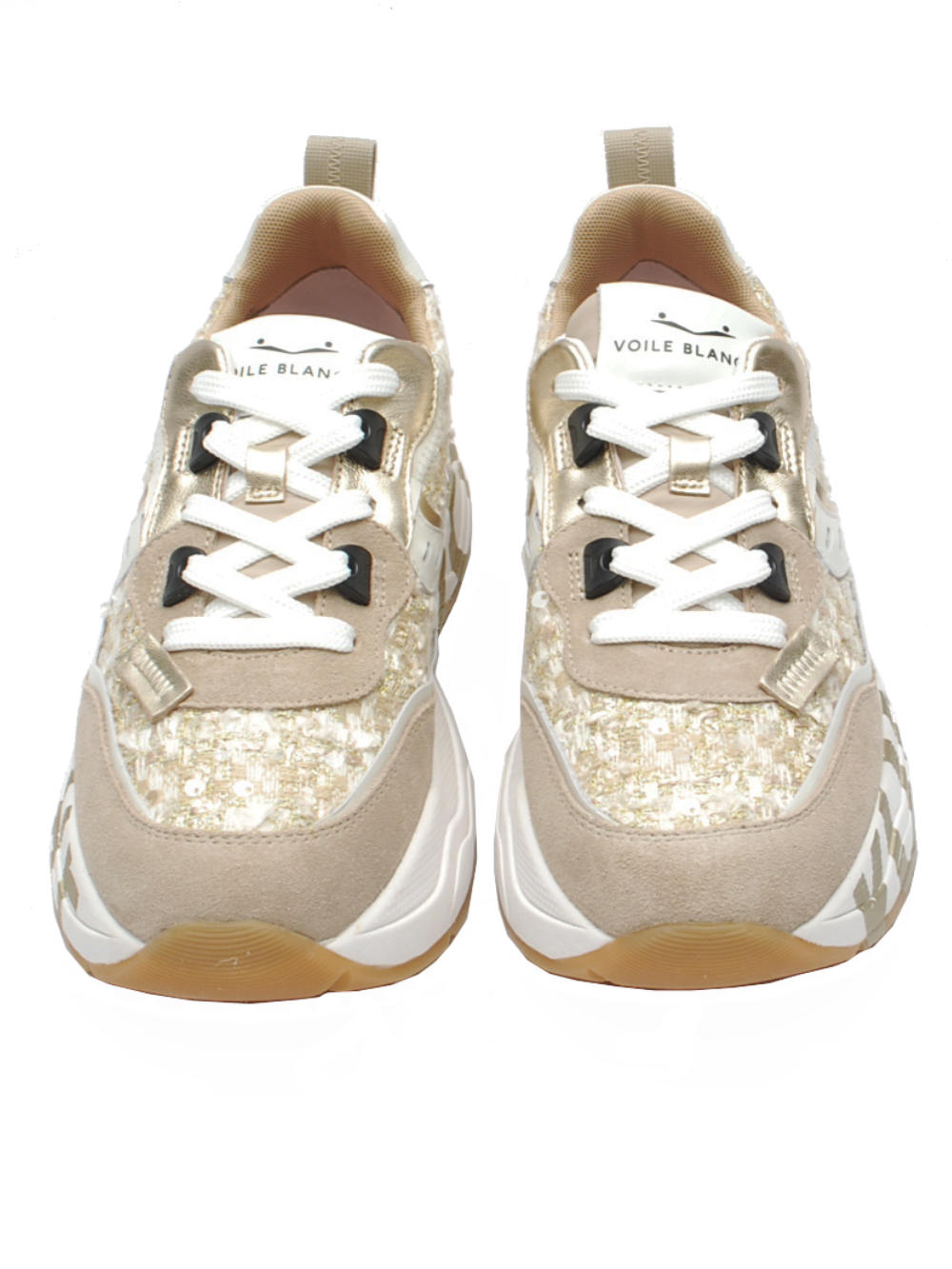 Sneaker Donna Voile Blanche Club 105 - Beige Platinum (Cod. 2E49) Pe26