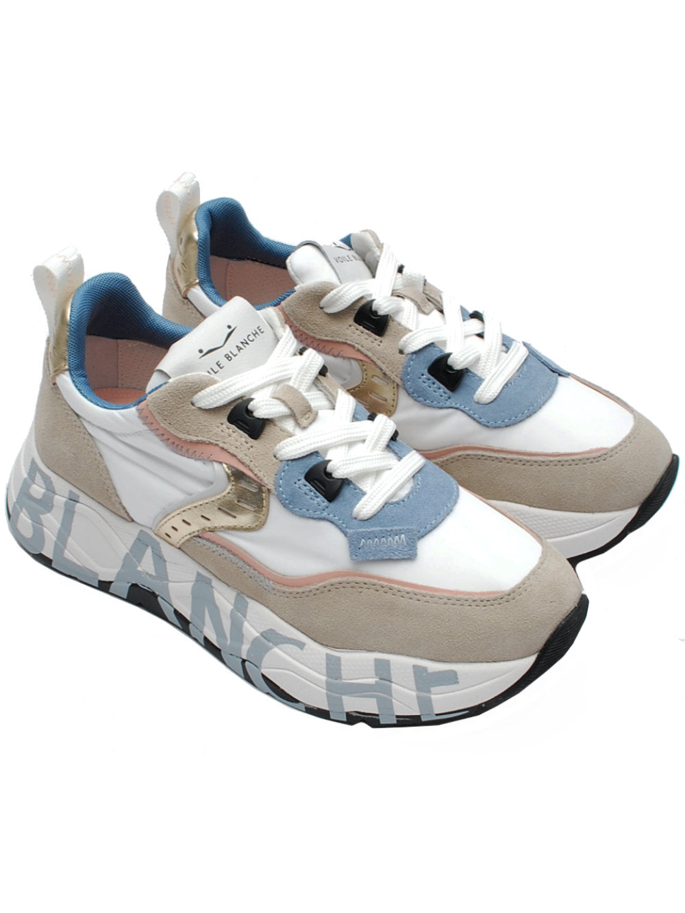 Sneakers Donna Voile Blanche Club 105 Sand White Light Blue 2d53 Pe25 - Calzature Nucca