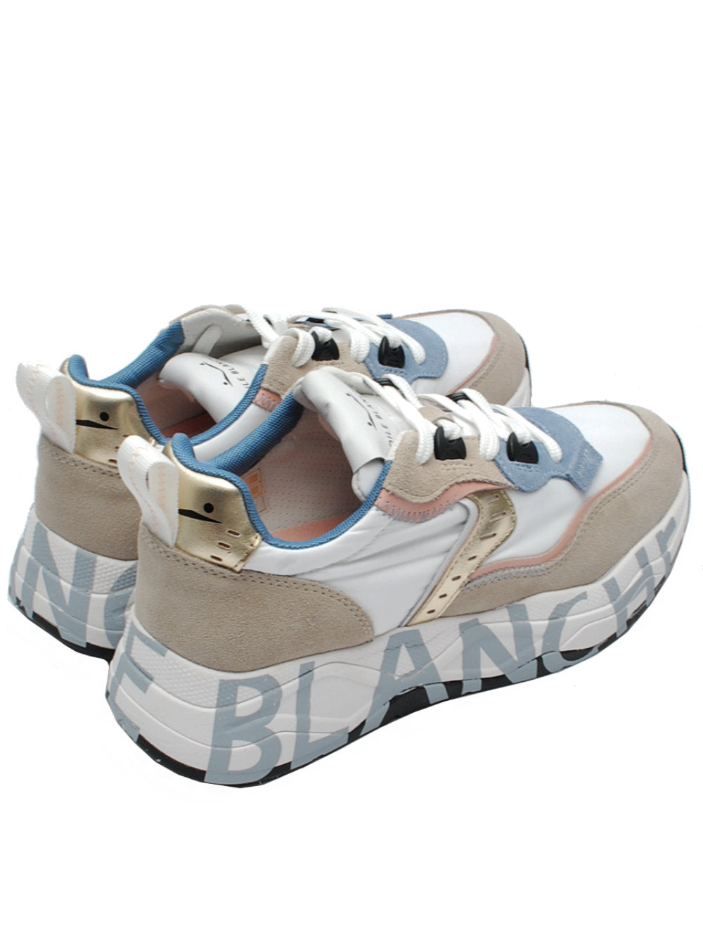 Sneakers Donna Voile Blanche Club 105 Sand White Light Blue 2d53 Pe25 - Calzature Nucca