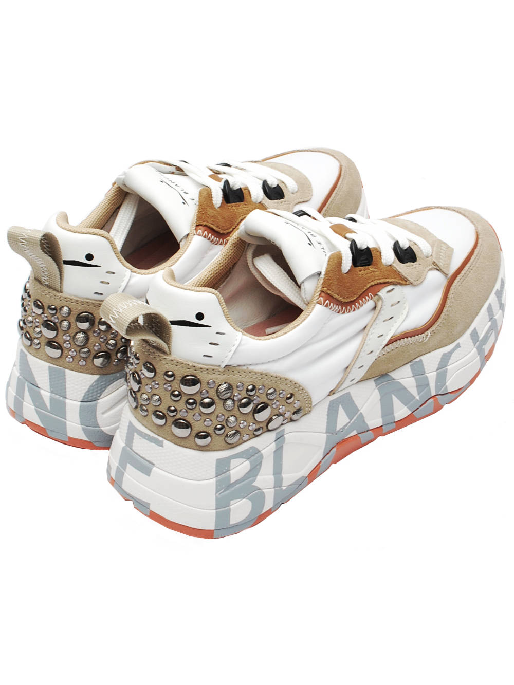 Sneaker Donna Voile Blanche Club 105 - Light Beige White (Cod. 2E42) Pe26