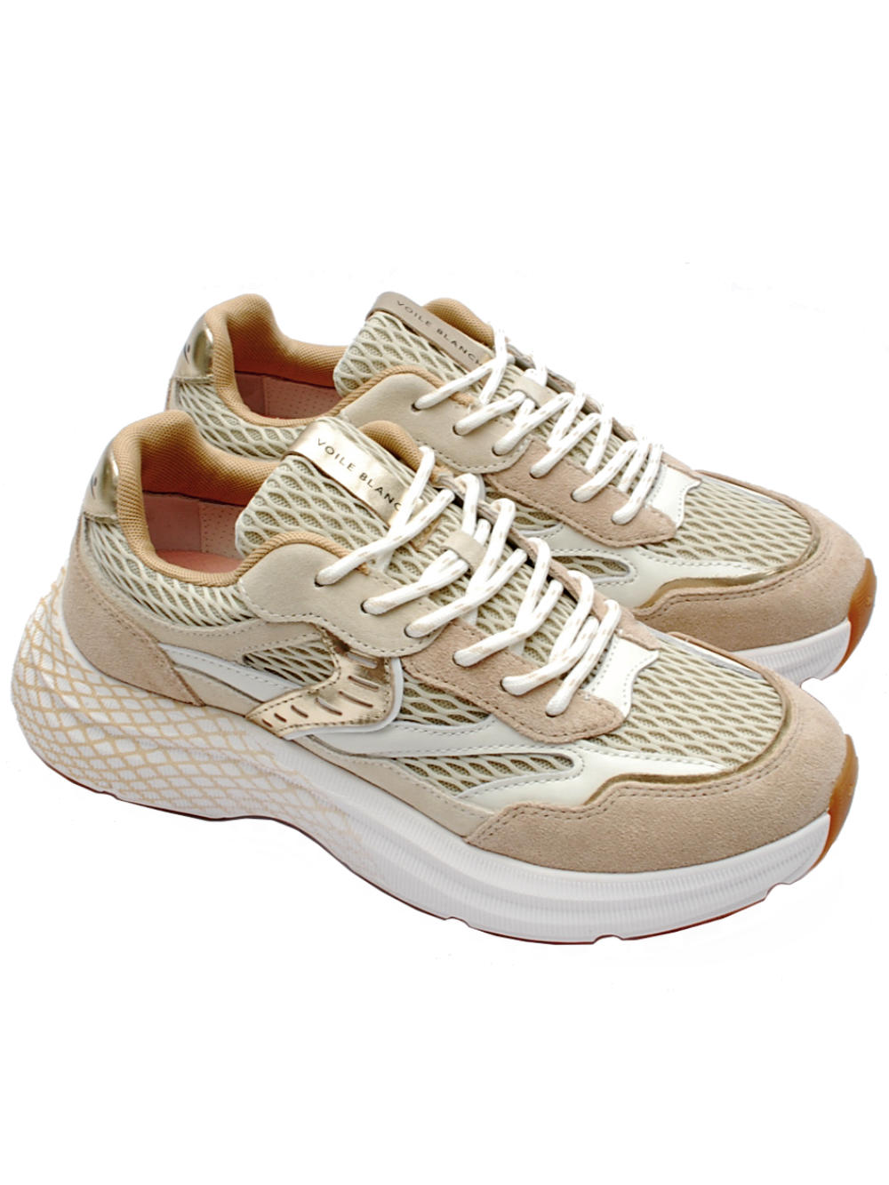 Sneaker Donna Voile Blanche Club122 1E05 light beige - offwhite Pe25 - Calzature Nucca