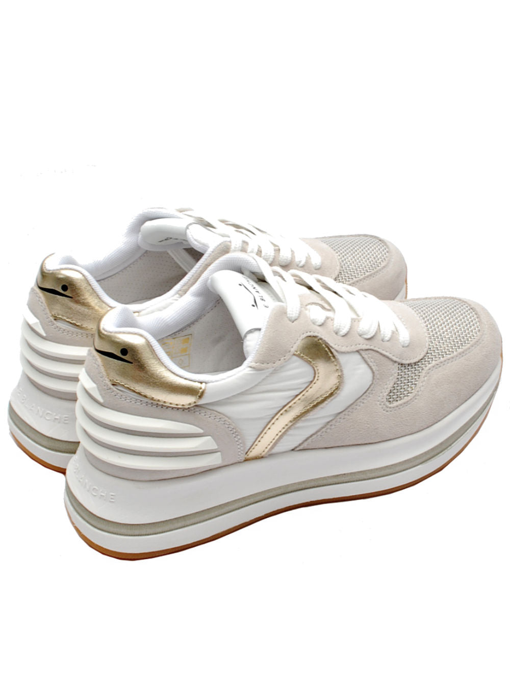 Voile Blanche Sneaker Donna Merry Power 1B30 Bianco Ghiaccio/Off-White Pe25 - Calzature Nucca
