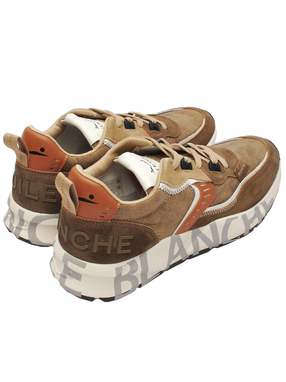 Sneakers Voile Blanche Club01 Suede delavè Dark Brown (Cod. 0D01) Ai26
