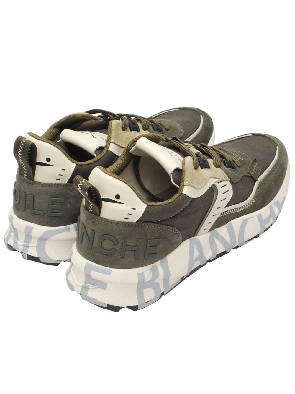 Sneakers Voile Blanche Club01 Suede delavè Military Green (Cod. 0F03) Ai26