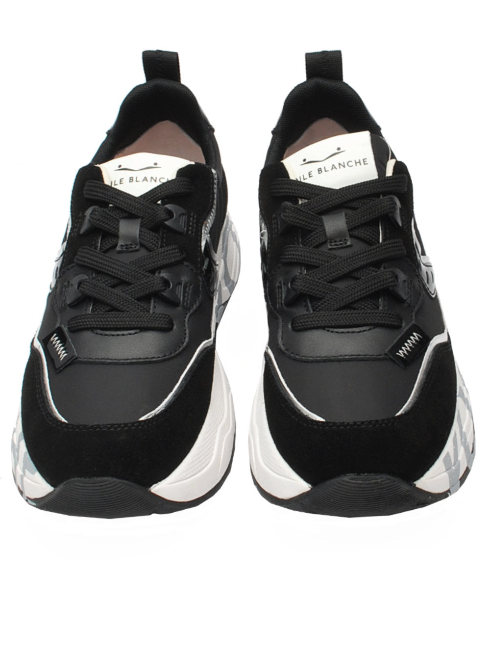 Sneaker Donna Voile Blanche Club 105 - Black Silver (Cod. 1A03) Ai26