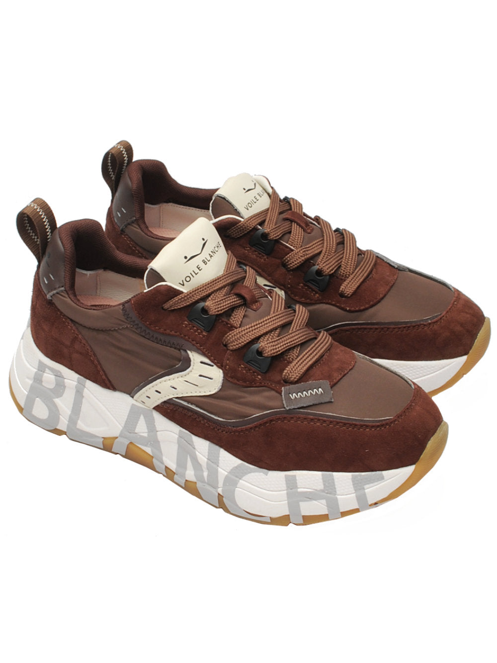 Sneaker Donna Voile Blanche Club 105 - Brown Dark Brown (Cod. 4D71) Ai26