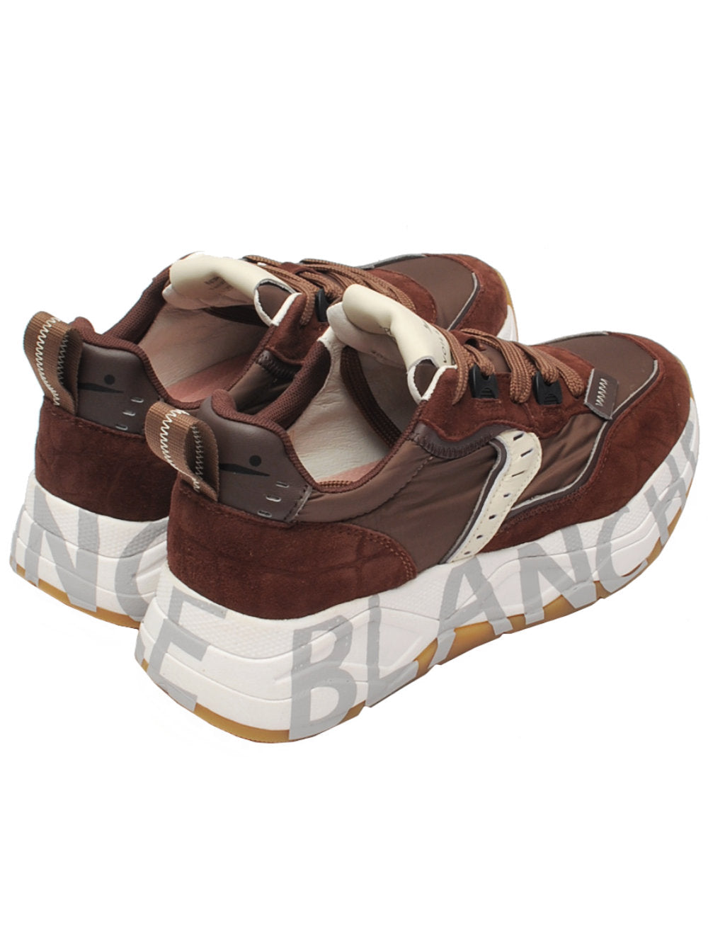 Sneaker Donna Voile Blanche Club 105 - Brown Dark Brown (Cod. 4D71) Ai26