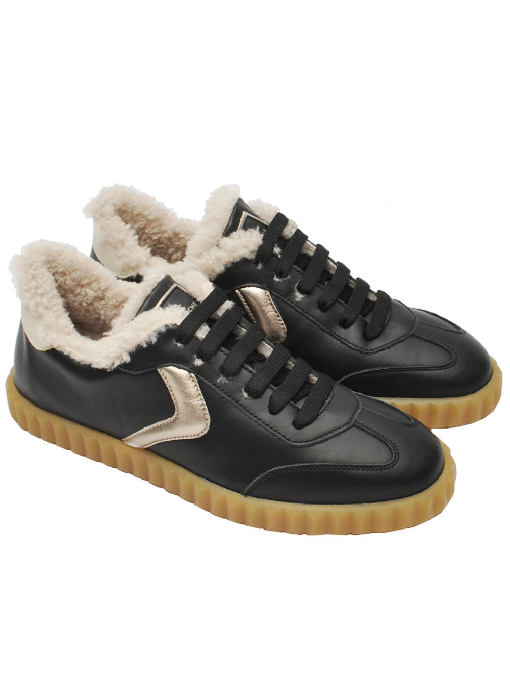 Sneaker Donna Voile Blanche Ines Black Pale Gold (Cod. 1A15) Ai26